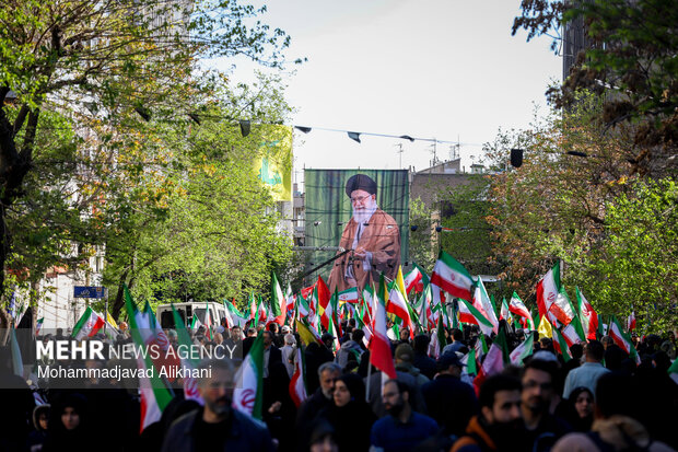 تهران در سوگ چهلمین روز شهادت رهبر شهید انقلاب اسلامی