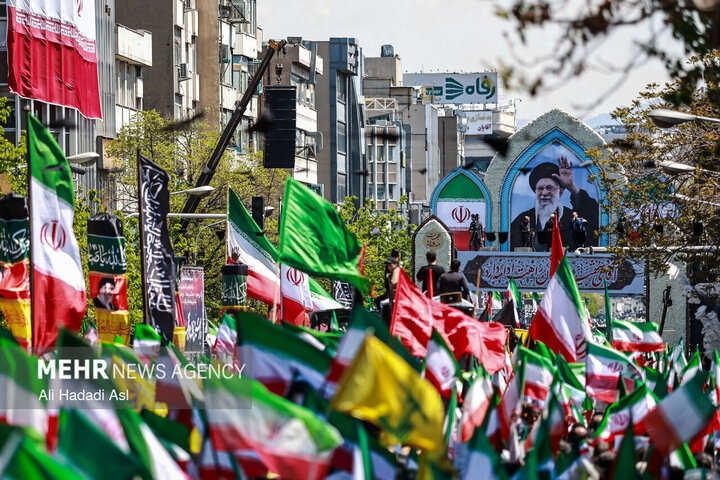 مراسم عزاداری چهلمین روز شهادت رهبر انقلاب در تهران