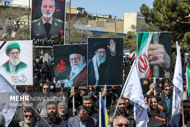 مراسم اربعین رهبر شهید انقلاب در اراک