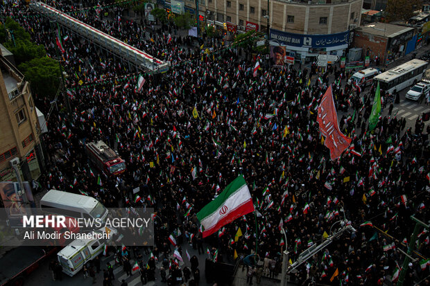 سوگواری اربعین رهبر شهید در مشهد
