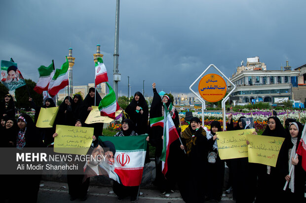 سوگواری اربعین رهبر شهید در مشهد
