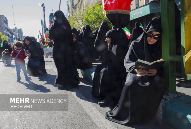تهران در سوگ چهلمین روز شهادت رهبر شهید انقلاب اسلامی