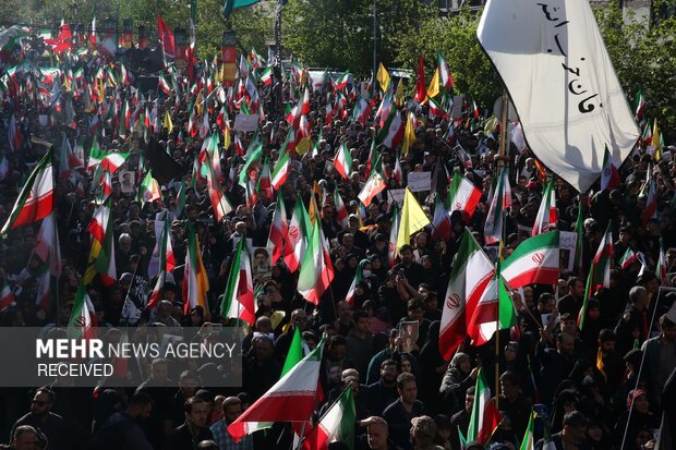تهران در سوگ چهلمین روز شهادت رهبر شهید انقلاب اسلامی