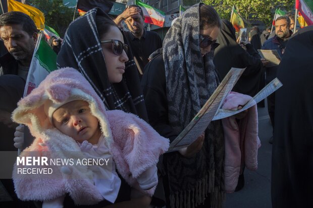 تهران در سوگ چهلمین روز شهادت رهبر شهید انقلاب اسلامی