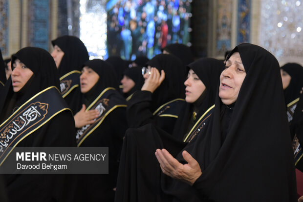 مراسم چهلمین روز شهادت امام شهید امت در حرم رضوی