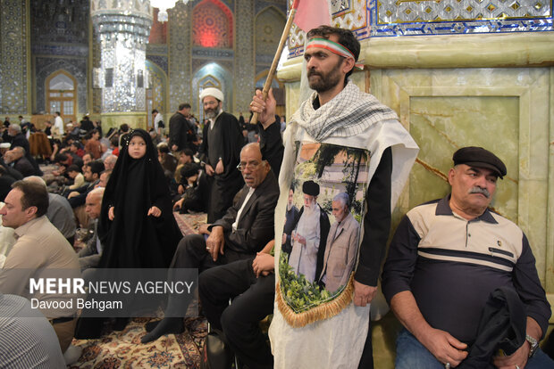مراسم چهلمین روز شهادت امام شهید امت در حرم رضوی