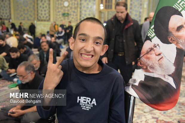 مراسم چهلمین روز شهادت امام شهید امت در حرم رضوی