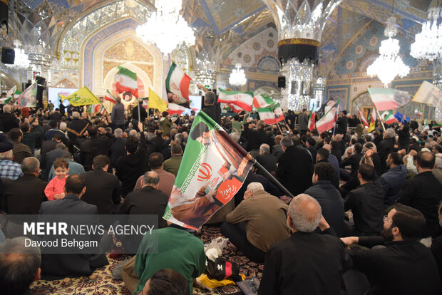 مراسم چهلمین روز شهادت امام شهید امت در حرم رضوی