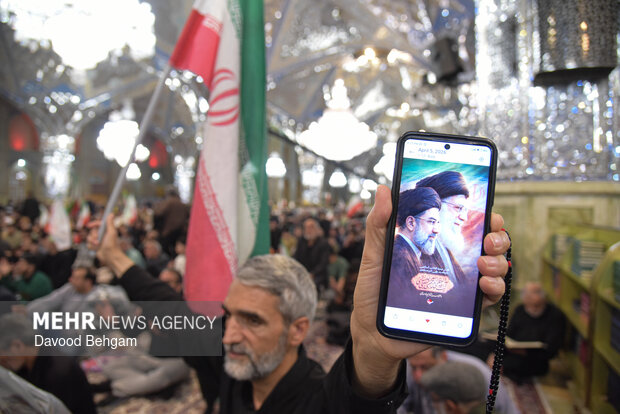 مراسم چهلمین روز شهادت امام شهید امت در حرم رضوی