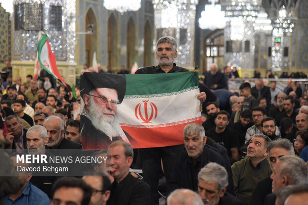 مراسم چهلمین روز شهادت امام شهید امت در حرم رضوی