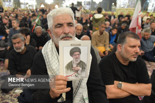 مراسم چهلمین روز شهادت امام شهید امت در حرم رضوی