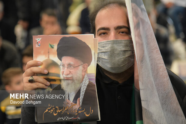 مراسم چهلمین روز شهادت امام شهید امت در حرم رضوی