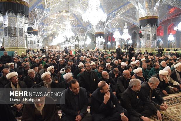 مراسم چهلمین روز شهادت امام شهید امت در حرم رضوی