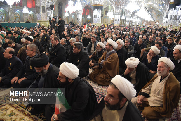 مراسم چهلمین روز شهادت امام شهید امت در حرم رضوی