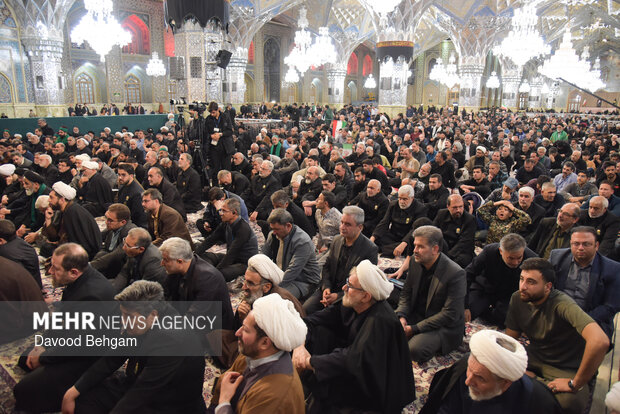 مراسم چهلمین روز شهادت امام شهید امت در حرم رضوی