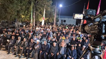 مراسم اربعین رهبر شهید انقلاب در دلوار برگزار شد