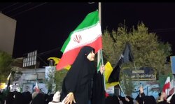 راهپیمایی مردم مریانج در عزای رهبر شهید و دفاع از وطن