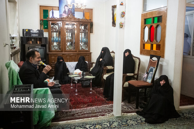 روضه خانگی عزای اربعین رهبر شهید انقلاب در قزوین