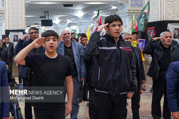 مراسم اربعین رهبر شهید انقلاب در مصلی اردبیل