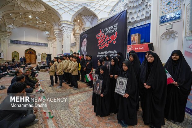 مراسم اربعین رهبر شهید انقلاب در مصلی اردبیل