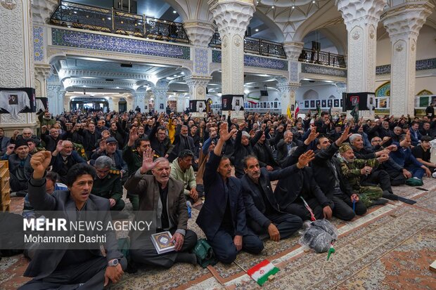 مراسم اربعین رهبر شهید انقلاب در مصلی اردبیل