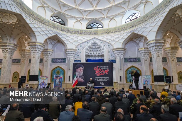 مراسم اربعین رهبر شهید انقلاب در مصلی اردبیل