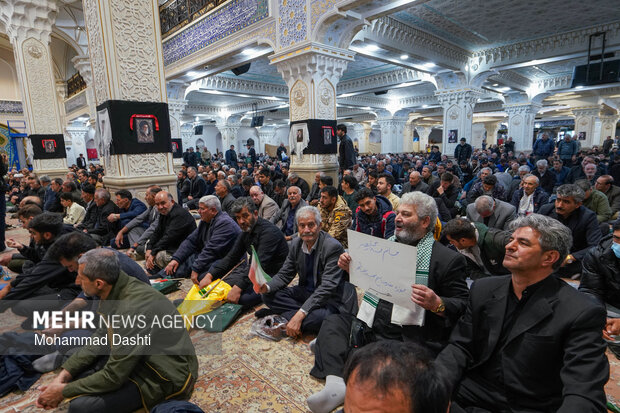 مراسم اربعین رهبر شهید انقلاب در مصلی اردبیل