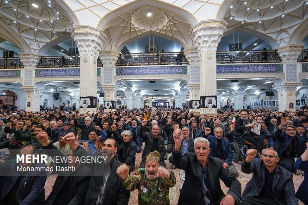 مراسم اربعین رهبر شهید انقلاب در مصلی اردبیل