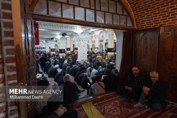 مراسم اربعین رهبر شهید انقلاب در مصلی اردبیل