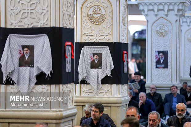 مراسم اربعین رهبر شهید انقلاب در مصلی اردبیل