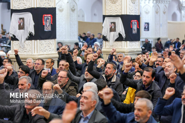 مراسم اربعین رهبر شهید انقلاب در مصلی اردبیل