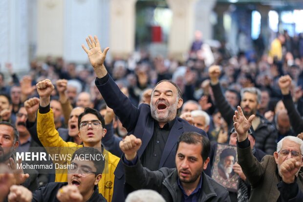 مراسم اربعین رهبر شهید انقلاب در مصلی اردبیل