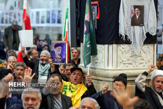 مراسم اربعین رهبر شهید انقلاب در مصلی اردبیل