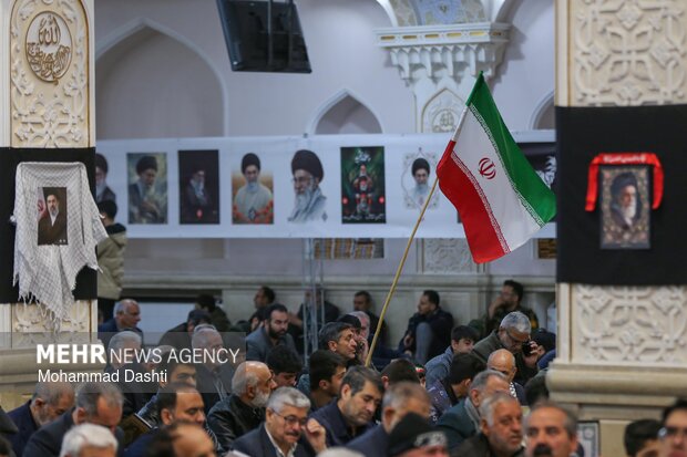 مراسم اربعین رهبر شهید انقلاب در مصلی اردبیل