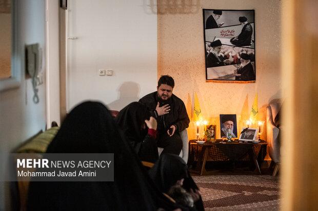 روضه خانگی عزای اربعین رهبر شهید انقلاب در قزوین