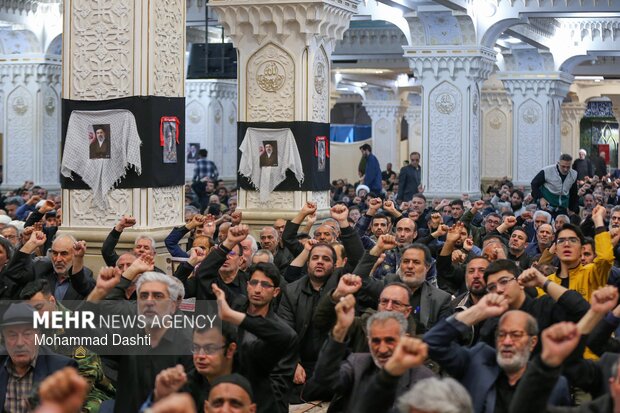 مراسم اربعین رهبر شهید انقلاب در مصلی اردبیل