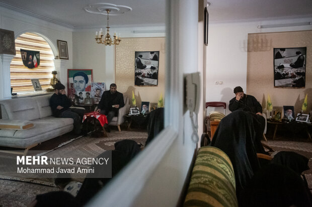 روضه خانگی عزای اربعین رهبر شهید انقلاب در قزوین