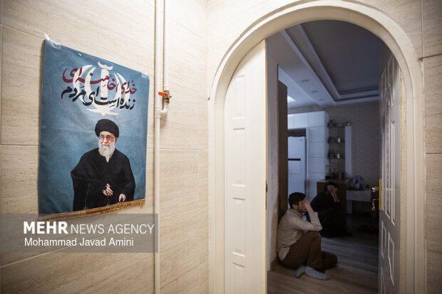 روضه خانگی عزای اربعین رهبر شهید انقلاب در قزوین