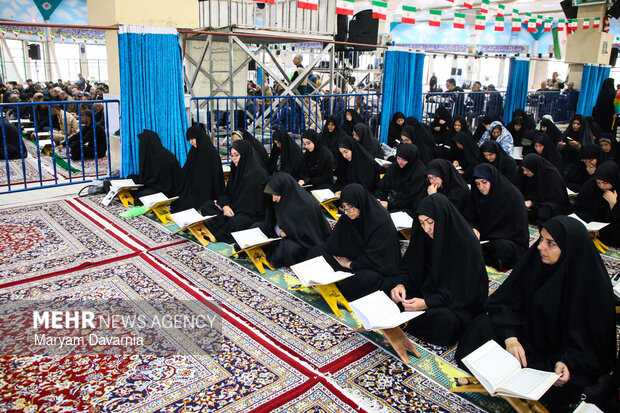 محفل انس با قرآن به مناسبت گرامیداشت اربعین رهبر انقلاب در بجنورد