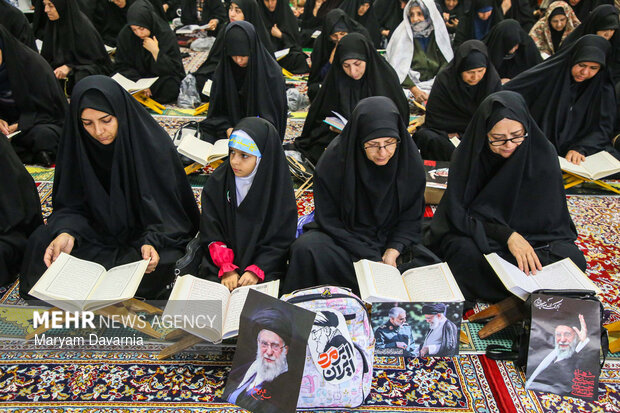 محفل انس با قرآن به مناسبت گرامیداشت اربعین رهبر انقلاب در بجنورد
