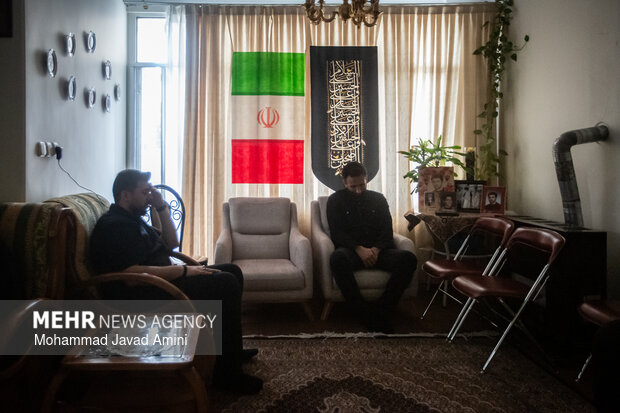 روضه خانگی عزای اربعین رهبر شهید انقلاب در قزوین