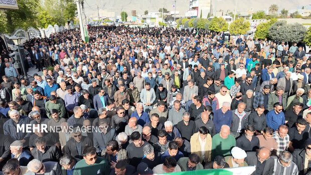 تشییع شهید حسین تاجیکی در فیروزآباد