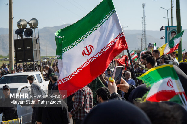خاکسپاری شهید خادمی در فسا