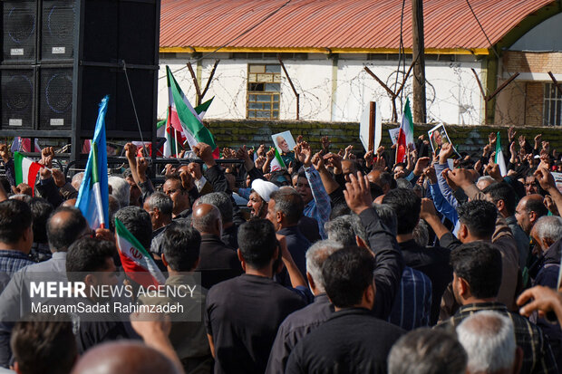 خاکسپاری شهید خادمی در فسا
