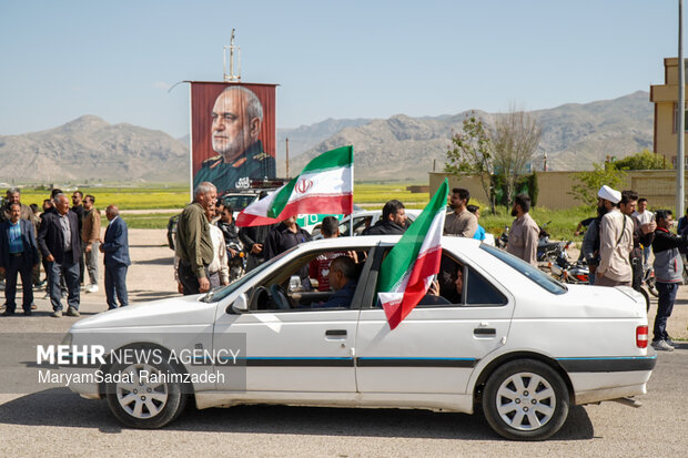 خاکسپاری شهید خادمی در فسا