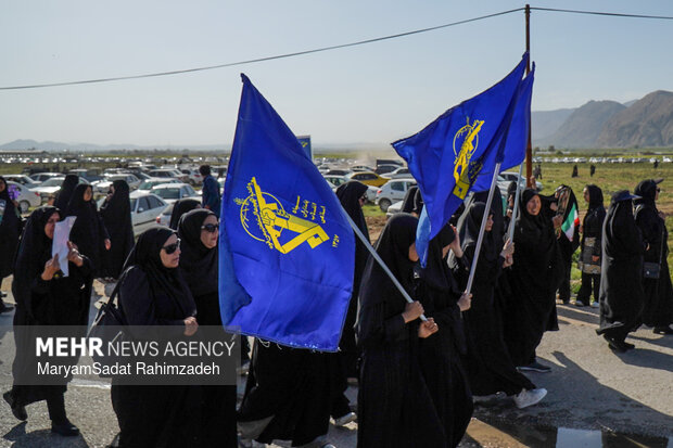 خاکسپاری شهید خادمی در فسا