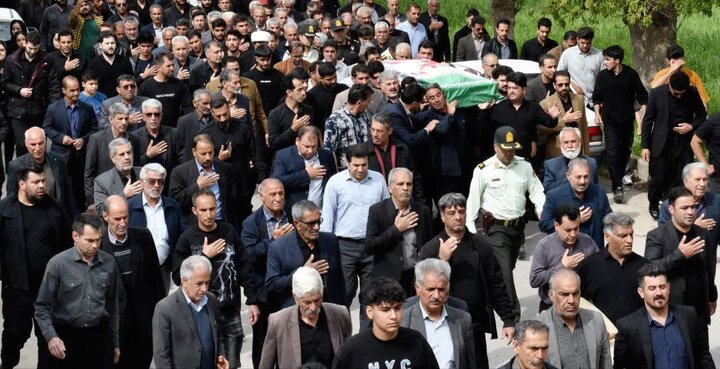 پیکر شهید «امیررضا منصوری» در گیلانغرب تشییع شد
