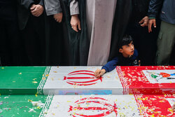 Funeral of Ramadan War martyrs held in Karaj