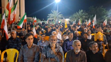 اجتماع باشکوه مردم انقلابی آبدان