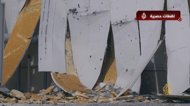 El Cezire ilk kez yayınladı: Katar’daki ABD üslerine verilen büyük sasarın görüntüleri